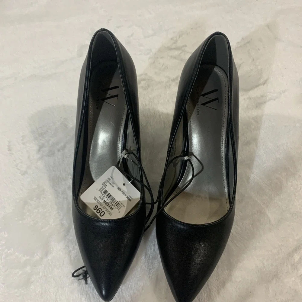 Worthington Wor Zilo Black 3 inch Heels Size 8.5M Women's Shoes NEW